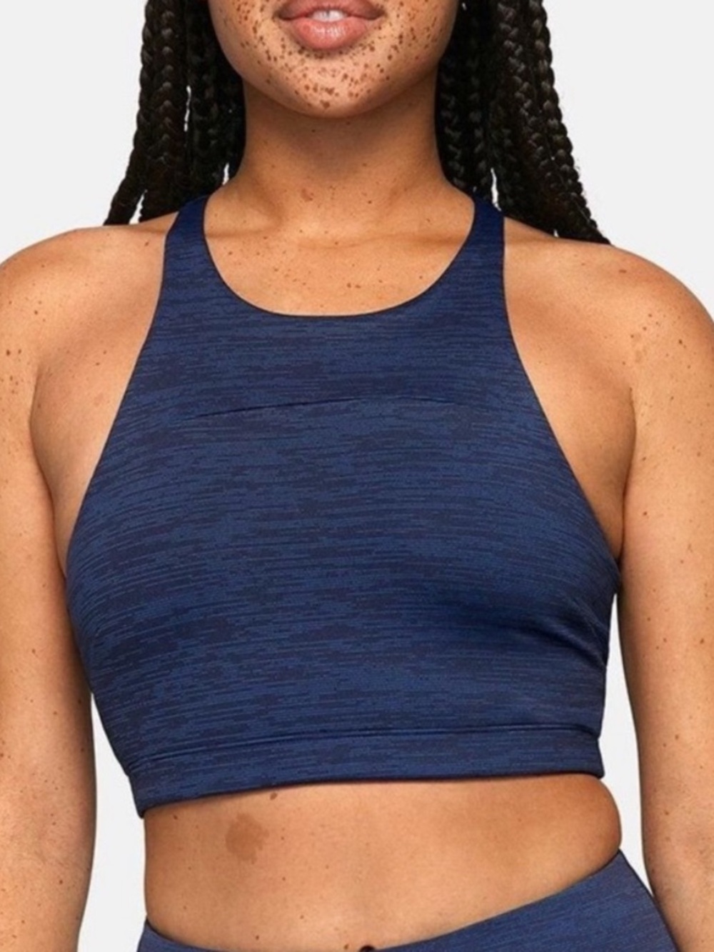 Outdoor Voices TechSweat Crop Top in Baltic Blue (XL)